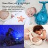 Cloud B Tranquil Family Whale Aqua Wal Familie Nachtlicht mit Sound Bild 3