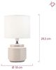 Pauleen Tischleuchte Bright Soul, Ein-/Ausschalter, ohne Leuchtmittel, E14, max. 20W E14, Creme/Beige, 230V, Stoff/Keramik Bild 4