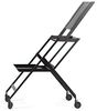 Alessi, Plico RS11 B, Klapp-Servierwagen aus Stahl, epoxidharzlackiert, schwarz. Ebenen aus Polyurethan. Bild 4
