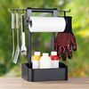 Haushalt International Grillhaken Chefware BBQ Grillbutler für Grillbesteck mit Küchenrollenhalter, einstellbare Haken für Küchenhelfer / Grillzange Bild 2