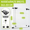 Bomi 'Mira' Türschutzgitter 243 - 251 cm, weiß Bild 2