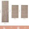 SIMPEX24 Hochflor-Bettumrandung Unicolor - Einfarbig, Höhe 30 mm, (Bett-Set, 3-tlg, Bettvorlage), Schlafzimmer Teppich Bettumrandung Läufer Set 3 teilig Bild 2