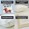 speecheese Dekokissen Dackel im Hemd - Ich dackel ins Bett Kuschelkissen Bild 4