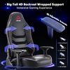 COLAMY Große und hochlehnige Gaming-Stuhl bis 181kg - Computer-Gamer-Stuhl, ergonomischer Executive-Bürostuhl, hochlehniger PC-Stuhl mit breitem Sitz für Erwachsene Schwarz Bild 4