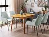 Ausziehbarer Esstisch TOMS 100 130 cm 80 cm Holzoptik Heller Holzfarbton Bild 2