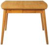 Ausziehbarer Esstisch TOMS 100 130 cm 80 cm Holzoptik Heller Holzfarbton Bild 5