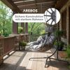 Arebos Hängesessel höhenverstellbar - für Indoor & Outdoor belastbar bis 130 kg, Freistehender Hängesessel im Rope-Design, 360° drehbar Bild 4