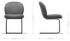 Freischwinger Nube-Flex Echt-Leder Schlamm Freischwinger rund Edelstahl Taschenfederkern Bild 2