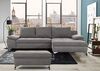 CAVADORE Schlafsofa Lina Ecksofa mit Schlaffunktion, Bettkasten, Longchair und Steppung im Sitz / 270 x 85 x 163 / Flachgewebe: Beige Bild 2