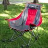 AKTIVE - Klappbarer Camping-Schaukelstuhl, Stahl und gepolstertes Polyester, Mit Kissen und Seitentaschen, Inklusive Tragetasche, Schaukelstuhl, Klappstühle, Für Garten oder Strand (63046) Bild 2