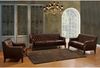 Vente-unique - COLBERT Sofa and armchair set Leder Braun - B 84 cm x H 84 cm x L 194,5 cm84 cm138 cm Bild 2
