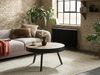 Couchtisch Mangoholz hellbraun schwarz ⌀ 74 cm WAKITA Bild 2