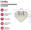 Lindby Deckenleuchten Annica, Metall, Transparent IP20, 5 x 40 W Bild 2