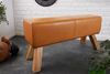 riess-ambiente Sitzbank TURNBOCK 100cm cognac / natur (Einzelartikel, 1-St), Wohnzimmer · Massivholz · Echtleder · Retro Design Bild 2