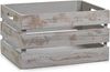 Zeller 15138 Aufbewahrungs-Kiste, Holz, Vintage grau, 39 x 29 x 21 cm Bild 1