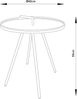 Outdoor-Beistelltisch Fosen 55 x Ø 42 cm Schwarz [en. casa] Bild 2