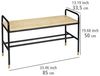 Schuhregal mit Bambusablage LOFT, 80 x 50 x 33,5 cm, WENKO Bild 3