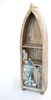 DanDiBo Regal Boot in Bootsform aus Holz Antik 7309 Maritim Bootsregal Badregal Badschrank Braun Bild 2