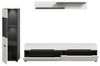 Wohnzimmer-Set >Canu< in Basalt Grau / Weiß - 221x141x33cm (BxHxT) Bild 5