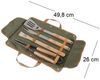 Esschert Design Grillbesteck-Set, 4-teilig, Edelstahl silber / Holz natur Bild 3