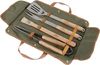 Esschert Design Grillbesteck-Set, 4-teilig, Edelstahl silber / Holz natur Bild 4