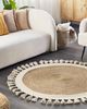 Teppich Jute beige ⌀ 120 cm SAMSUN Bild 2