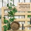 Outsunny Gartenbox Gartentruhe, Kissenbox mit Spalier, 4 Hängeregale (Aufbewahrungsbox, 1 St, Auflagenbox), mit Rankhilfe Bild 4