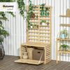 Outsunny Gartenbox Gartentruhe, Kissenbox mit Spalier, 4 Hängeregale (Aufbewahrungsbox, 1 St, Auflagenbox), mit Rankhilfe Bild 2