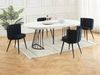 Vente-unique - PRANILA Stuhl SamtStoff Schwarz - B 55 cm x H 78,5 cm x L 59 cm Bild 2