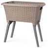 Wäschekorb Wäschesammler klappbaren Füßen B60xL40xH28/58cm Taupe Bild 2