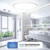 50CM Deckenlampe Led Deckenleuchte Flach - 48W 6500K 4800LM Kaltweiß Rund Küchenlampe Badlampe Led Deckenlampe Wohnzimmer Lampe Decke für Küche Schlafzimmer Badezimmer Kinderzimmer Modern Utra Dünn Bild 4