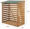 Brennholzunterstand 123x116x64cm Natur Tannenholz [en. casa] Bild 3