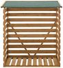 Brennholzunterstand 123x116x64cm Natur Tannenholz [en. casa] Bild 4