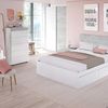 Habitdesign, Kommode mit 5 Schubladen – moderner Sinfonier in Artik weiß & Zementgrau, platzsparender Schubladenschrank für Schlafzimmer oder Büro, Maße: 61 x 118 x 40 cm (B x H x T), Modell Tekkan Bild 5