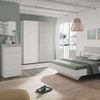 Habitdesign, Kommode mit 5 Schubladen – moderner Sinfonier in Artik weiß & Zementgrau, platzsparender Schubladenschrank für Schlafzimmer oder Büro, Maße: 61 x 118 x 40 cm (B x H x T), Modell Tekkan Bild 2