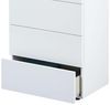 Habitdesign, Kommode mit 5 Schubladen – moderner Sinfonier in Artik weiß & Zementgrau, platzsparender Schubladenschrank für Schlafzimmer oder Büro, Maße: 61 x 118 x 40 cm (B x H x T), Modell Tekkan Bild 4