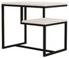 Hanah Home Modern White Coffee Table, 60 x 52 x 40 cm | 100% Melamine Coated Particle Board, 18 mm Thick | Stylish & Functional Design for Any Living Space Bild 5