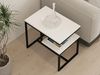 Hanah Home Modern White Coffee Table, 60 x 52 x 40 cm | 100% Melamine Coated Particle Board, 18 mm Thick | Stylish & Functional Design for Any Living Space Bild 4