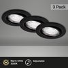 Di-Ka LED Einbauleuchte Sten 3er Set schwarz-matt Ø 8,5 cm GU10 5 W Bild 2