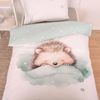 Herding Renforce Kinder Bettwäsche Kleiner Igel grün weiß Wendemotiv 100x135 cm Bild 5