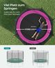 SONGMICS Trampolin Outdoor Ø 366 cm, rundes Gartentrampolin mit Randabdeckung, mit Sicherheitsnetz, mit Leiter und gepolsterten Stangen Bild 3