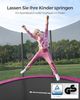 SONGMICS Trampolin Outdoor Ø 366 cm, rundes Gartentrampolin mit Randabdeckung, mit Sicherheitsnetz, mit Leiter und gepolsterten Stangen Bild 2
