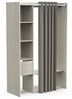 Dmora - Großer Kleiderschrank Arnon, Schlafzimmermöbel, Schrank, Garderobe, 119x50 h183 cm, Eiche Bild 3