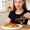 KONZEPT Dipschale Sauciere aus Glas, 2er/ 4er Set, 160 ml, (Transparente Soßenkanne mit Henkel, 2-tlg), Stabil, Ideal für Dressing, Sahne, Soße, Olivöl Bild 2