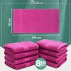 NatureMark 8er Pack Frottier Handtücher 50x100 cm, 100% Baumwolle, Pink, 50x100 cm Bild 4