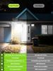 YICAIZI Solarlampen für Außen mit Bewegungsmelder,5 Modus solar wandleuchte aussen mit Fernbedienung,IP65 Wasserdicht,Einstellbarer Winkel solarlampen für Außen Wand für Garage, Garten, Hof,2 Stück Bild 4