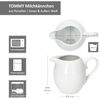 MamboCat Milch- und Zuckerset Tommy Milchkännchen weiß Porzellan-Kanne Kaffeezubehör Dressing, Porzellan Bild 5