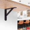 SO-TECH® Regalwange Regalkonsolen mit Querstrebe zur Stabilisierung, 150 x 125 x 30 mm, schwarz, pulverbeschichtet Bild 3