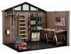 KETER Stronghold 10x8 Gartenhaus braun - Gerätehaus mit 7,1 m² Grundfläche, 6 Fenstern, Doppeltüren, stahlverstärkt, Holzoptik, inkl. Fußboden, 305 x 243 x 251 cm Bild 3