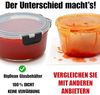 BigDean Glasbehälter mit Deckel in 3 Größen - Mikrowellengeschirr Glas - Meal Prep Container aus Glas - Runde Glasbehälter Mikrowellengeschirr Glas mit Deckel Bild 5